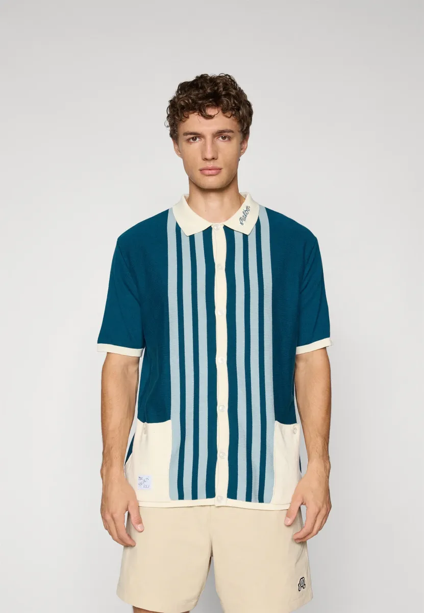 GABBIANO BUTTON UP - Sweatjacke - ocean
