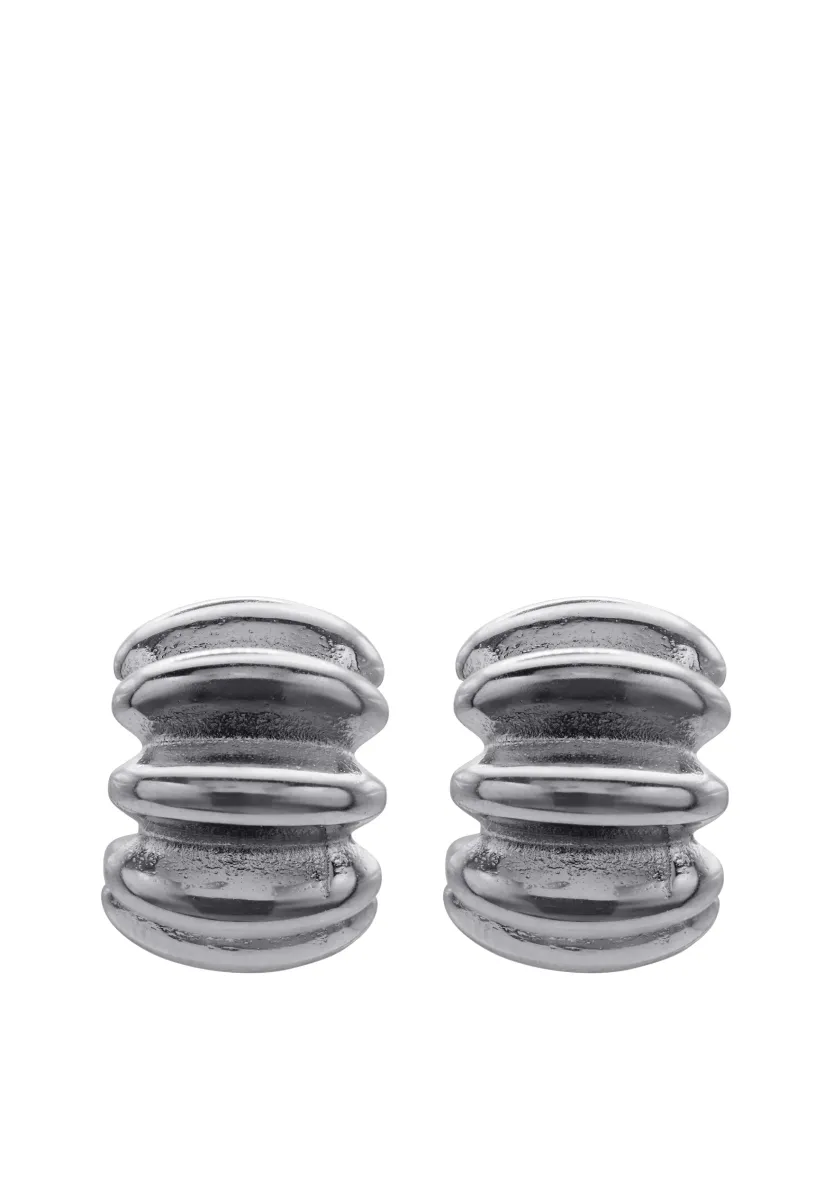 GAIUS - Ohrringe - silberfarben poliert