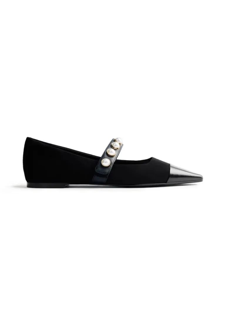 GALIEN - Riemchenballerina - black