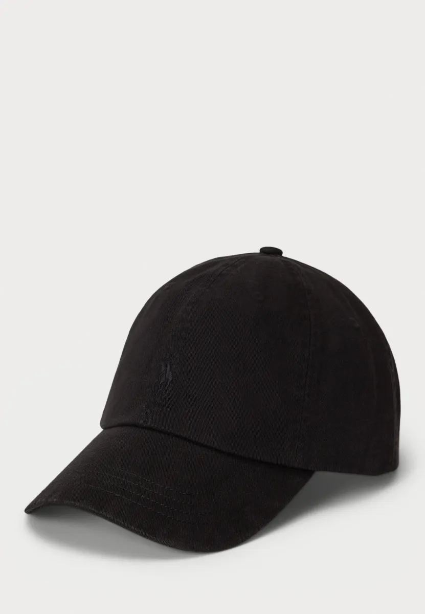 GARMENT-DYED TWILL BALL CAP UNISEX - Cap - black