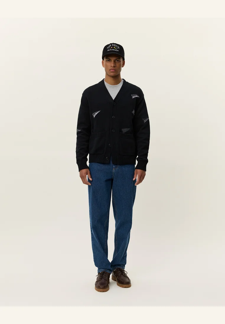 GARY FLAG  - Strickjacke - black