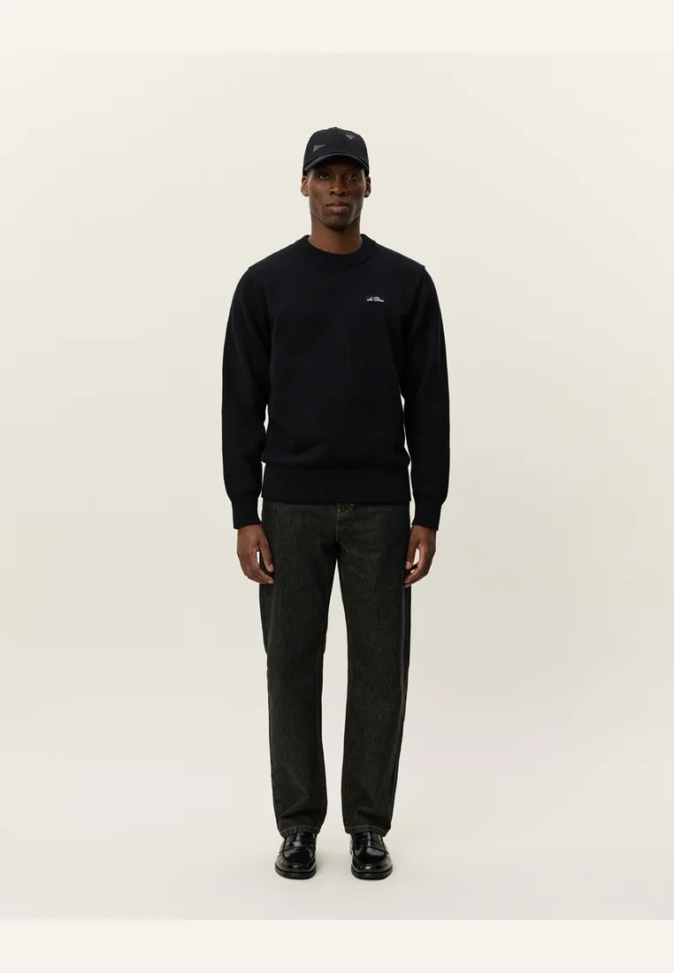 GARY PATCH - Strickpullover - black