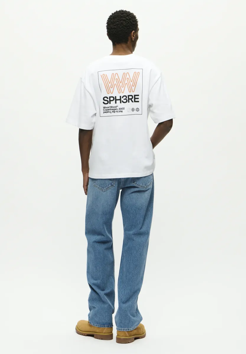GARY TEE SPHERE - T-Shirt print - bright white