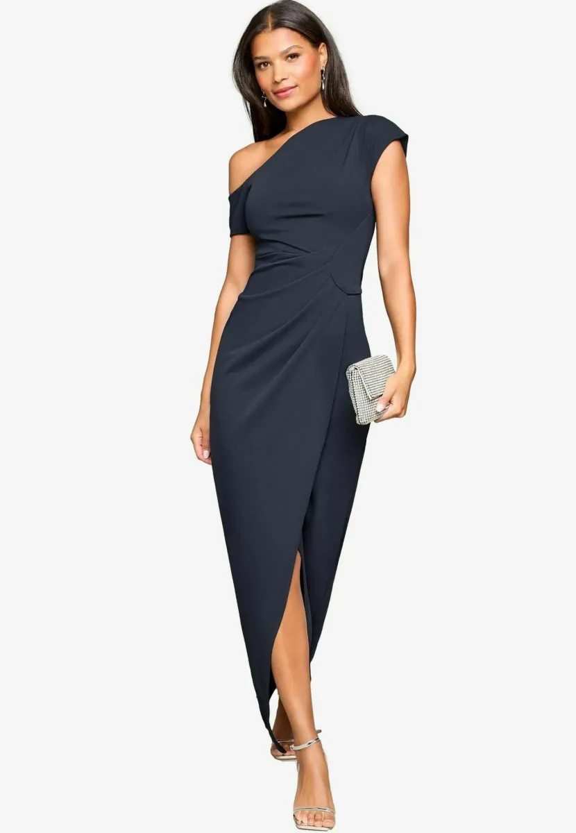 GATHERED WAIST - Ballkleid - navy