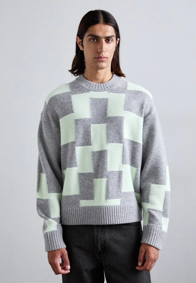 GAVIN - Strickpullover - light grey melange