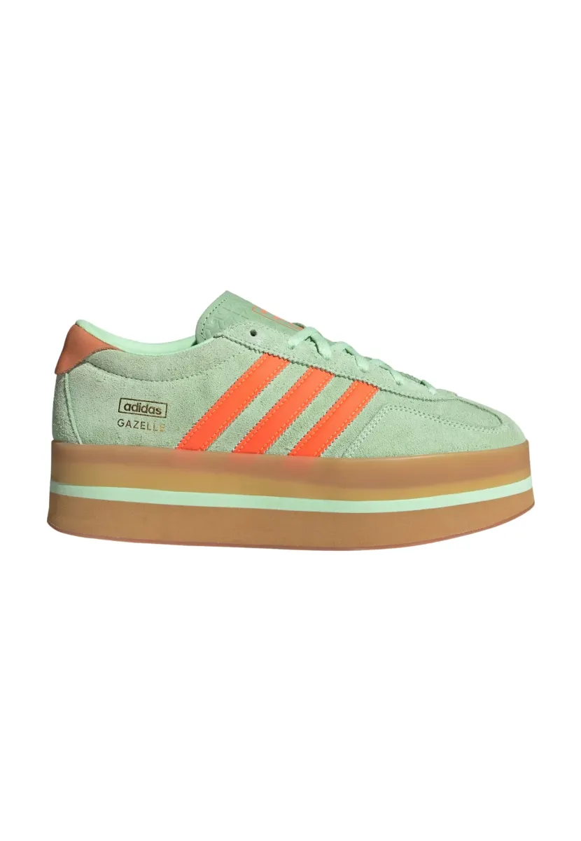 GAZELLE STACK - Sneaker low - semi green spark solar orange gum