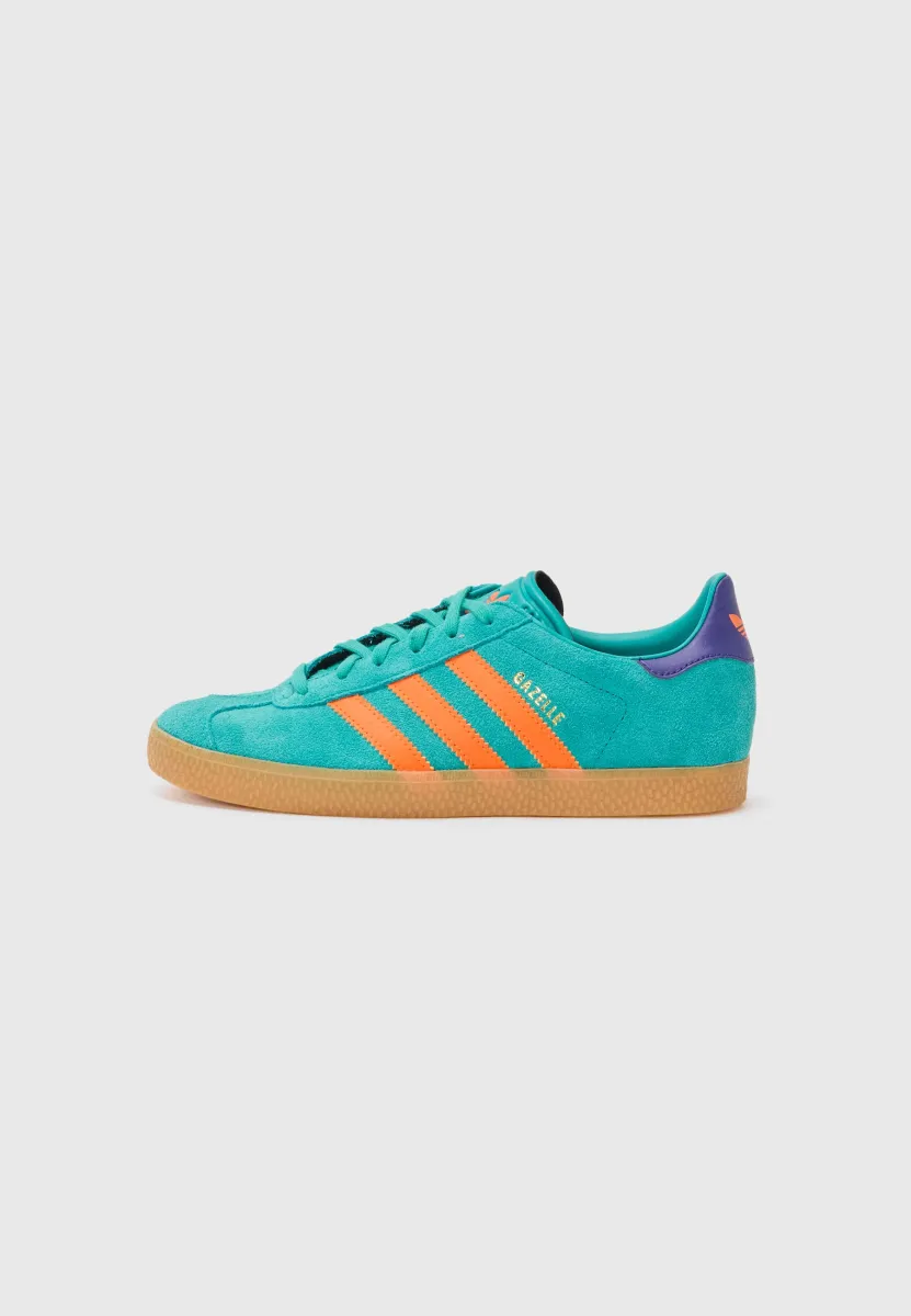 GAZELLE UNISEX - Sneaker low - pure teal/impact orange/collegiate purple
