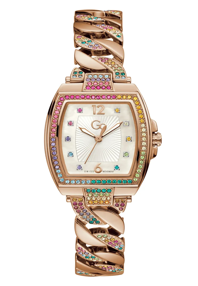 Gc Couture Tonneau Chain - Uhr - rose gold-coloured