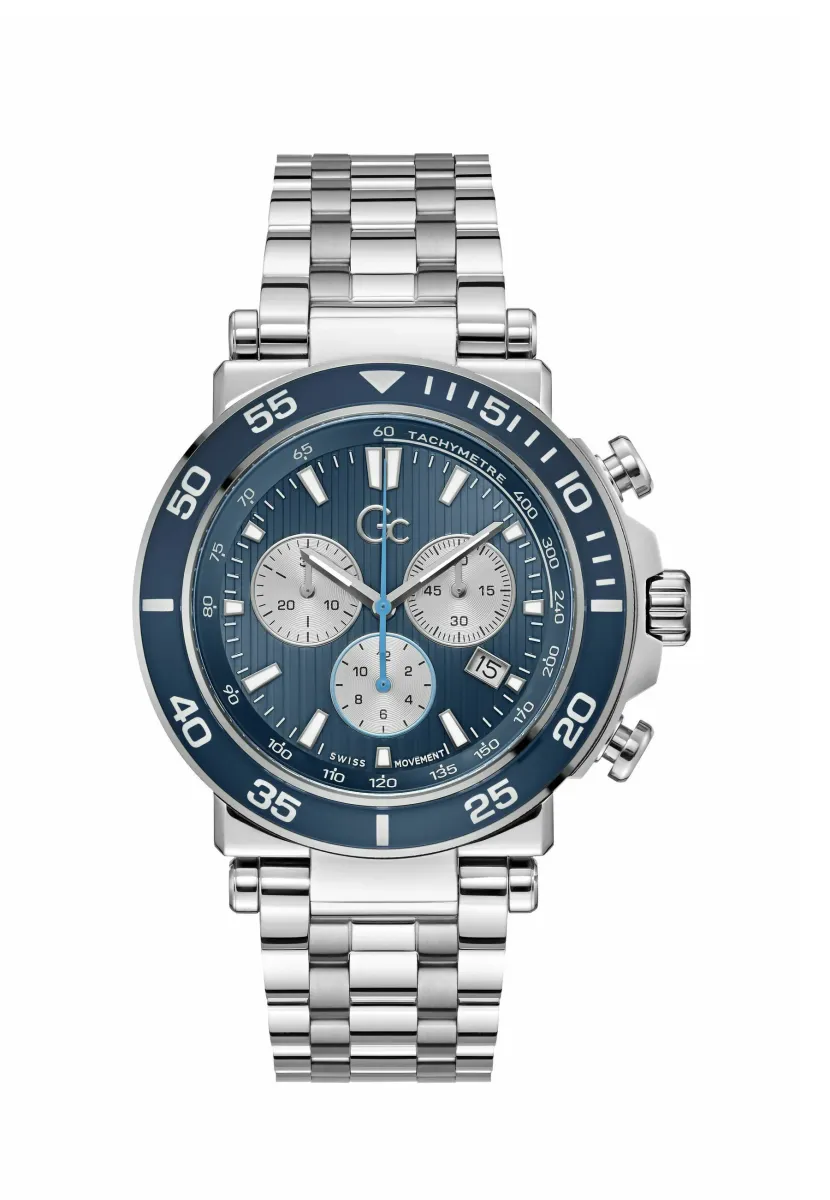 Gc One Sport - Uhr - silver coloured and blue