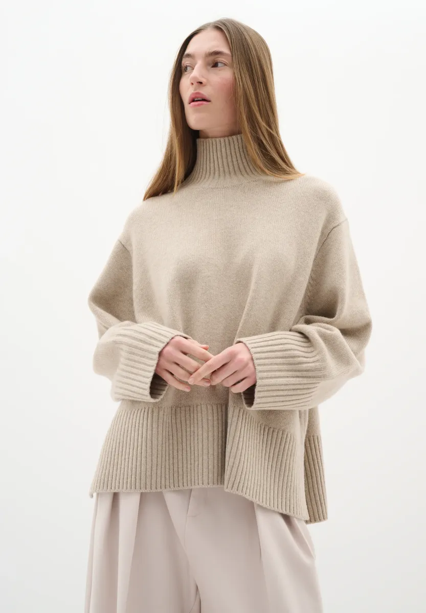 GEA KAXY HIGHNECK - Strickpullover - haze melange