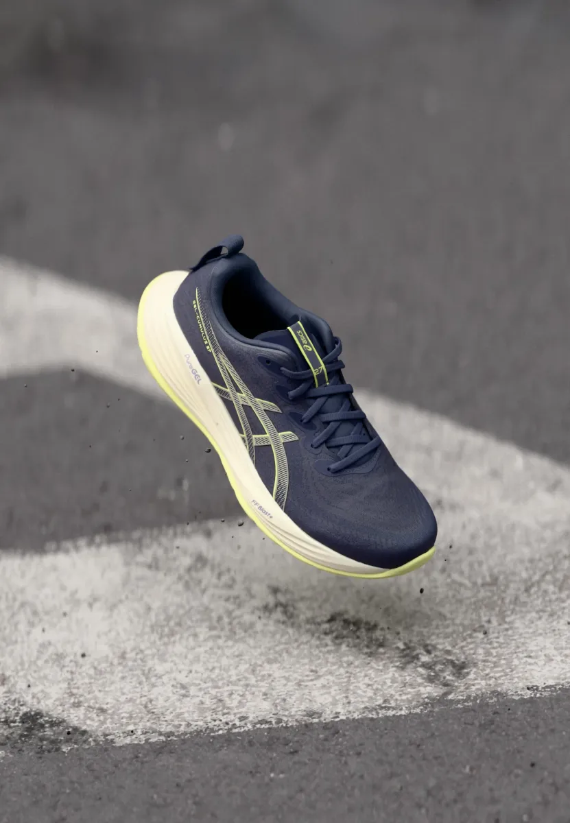 GEL CUMULUS 27 - Laufschuh Straße - indigo fog/lucid yellow