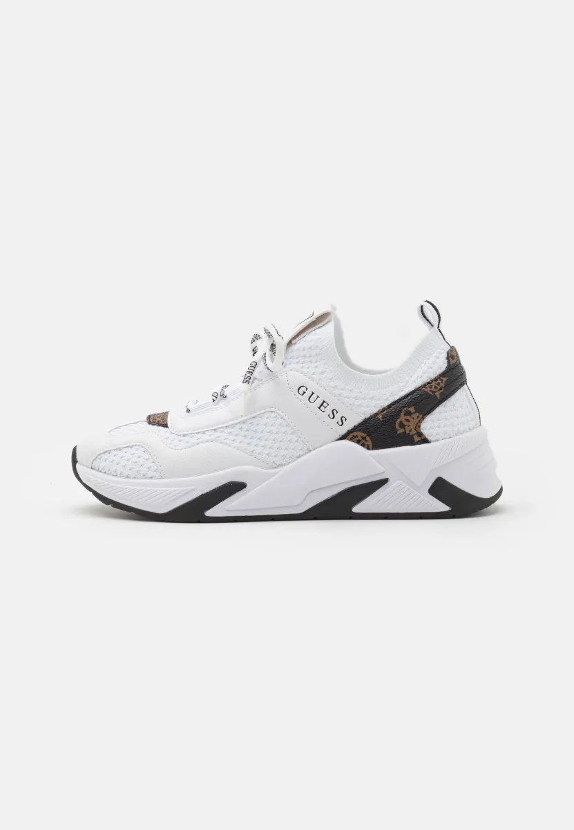 GENIVER - Sneaker low - white/brown