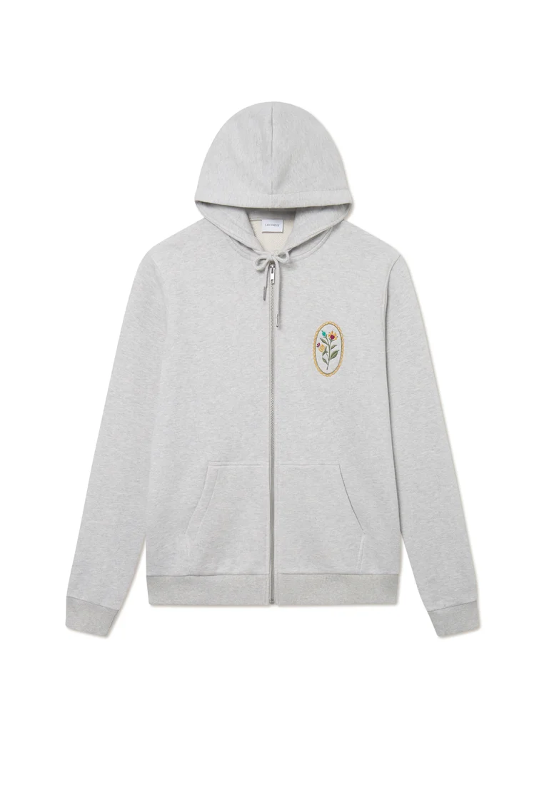 GEOFFROY ZIPPER HOODIE - Sweatjacke - snow