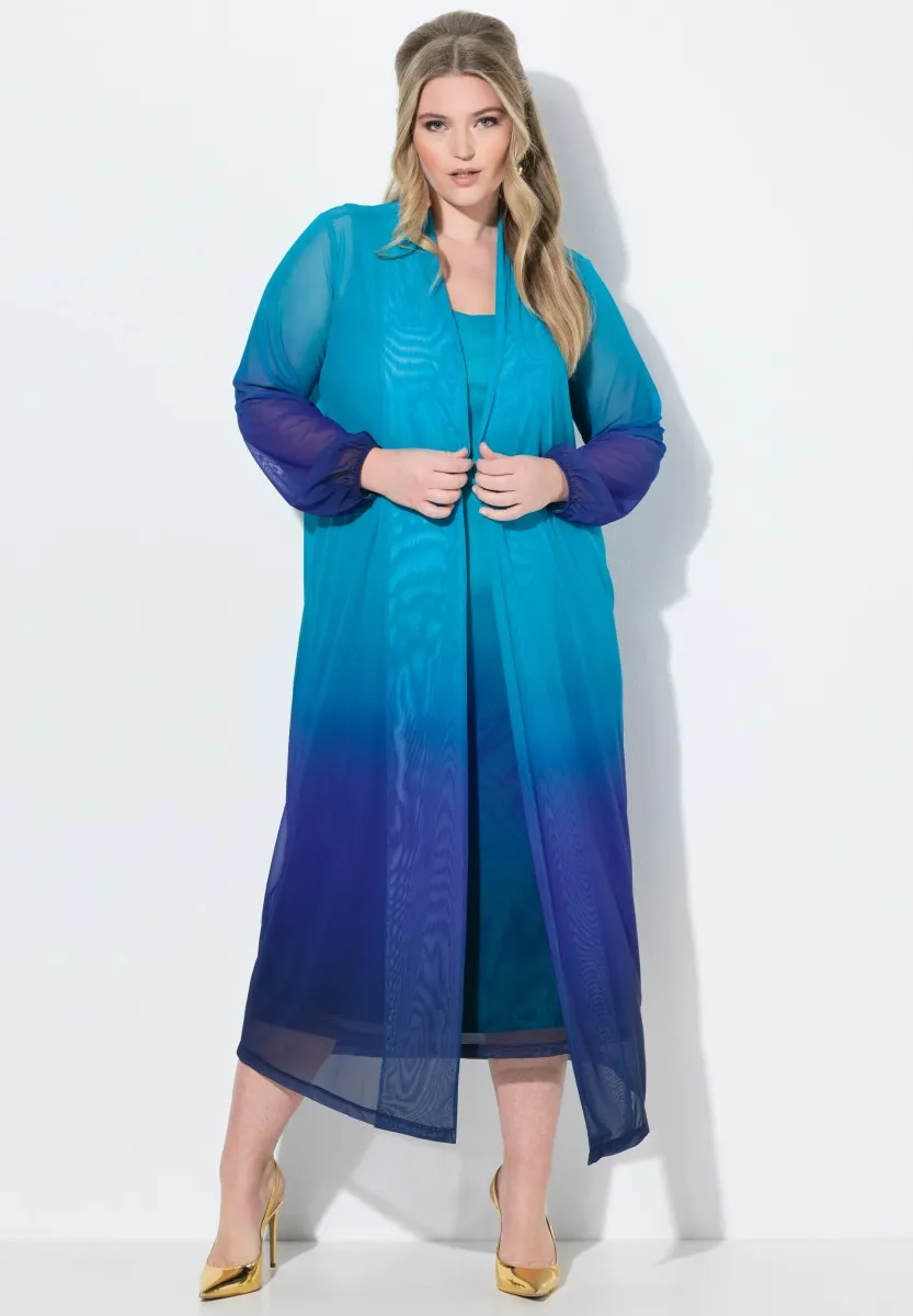 GERADE PASSFORM MIT FARBVERLAUF - Leichte Jacke - jade