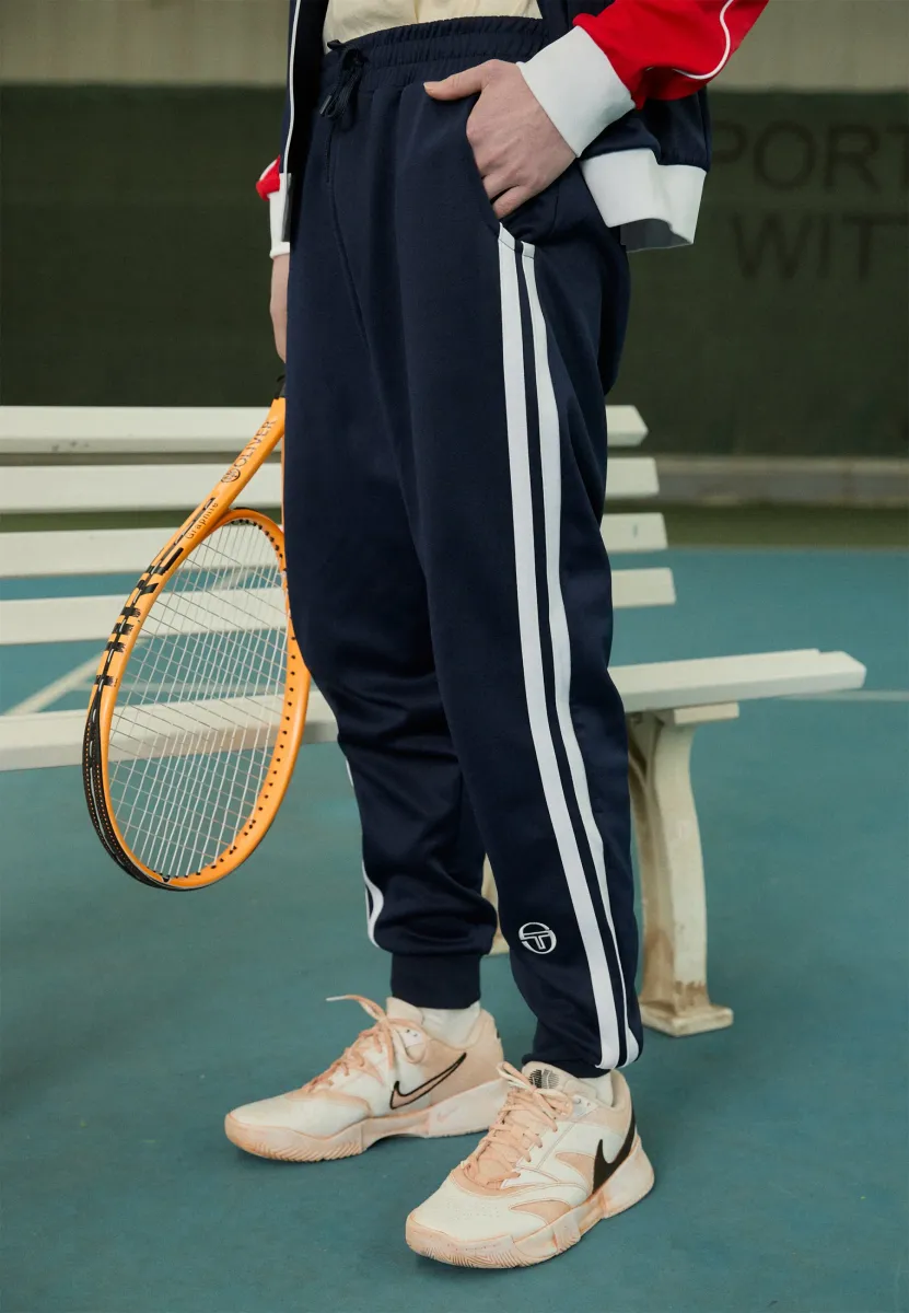 GHIBLI TRACK PANT - Jogginghose - maritime blue/white