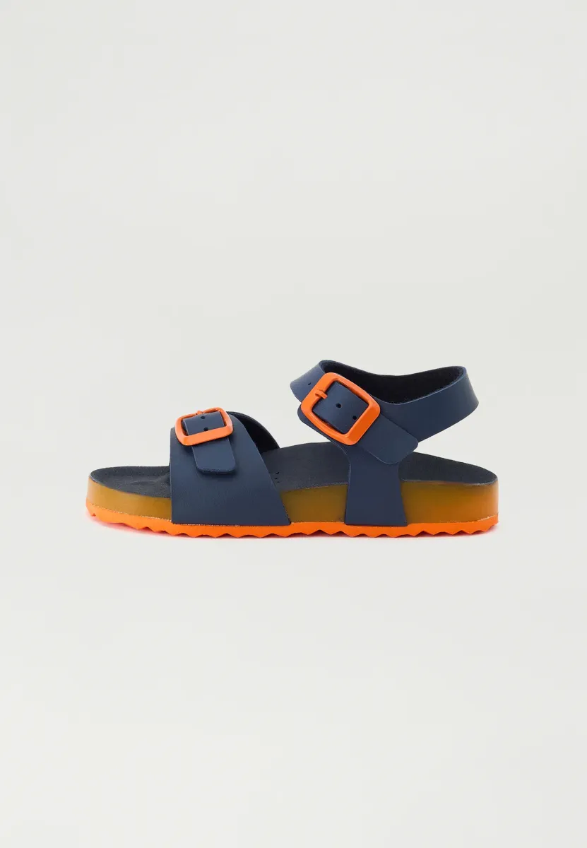 GHITA BOY - Riemensandalette - navy/orange