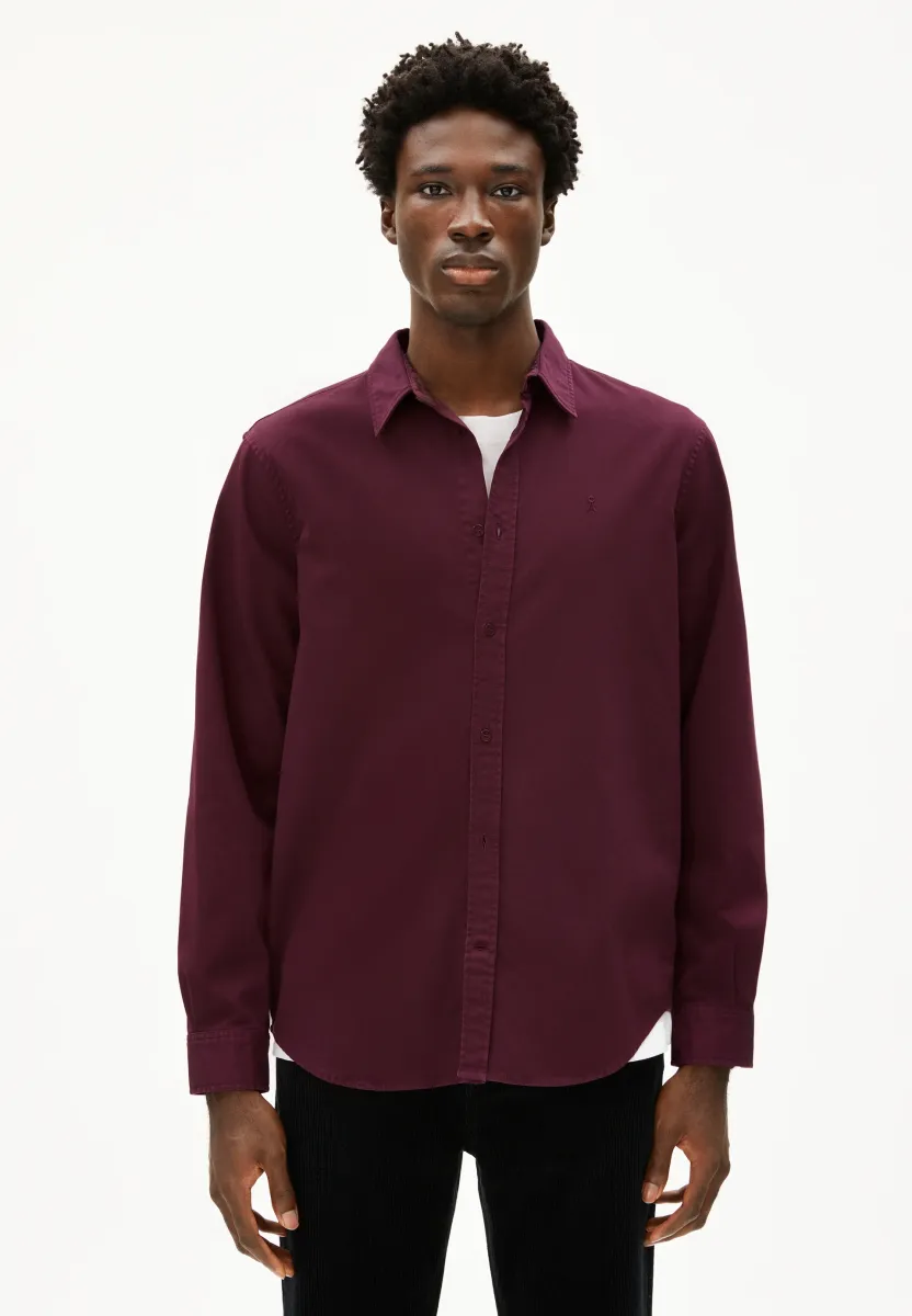 GIAALO GMT DYE  - Hemd - dark cranberry