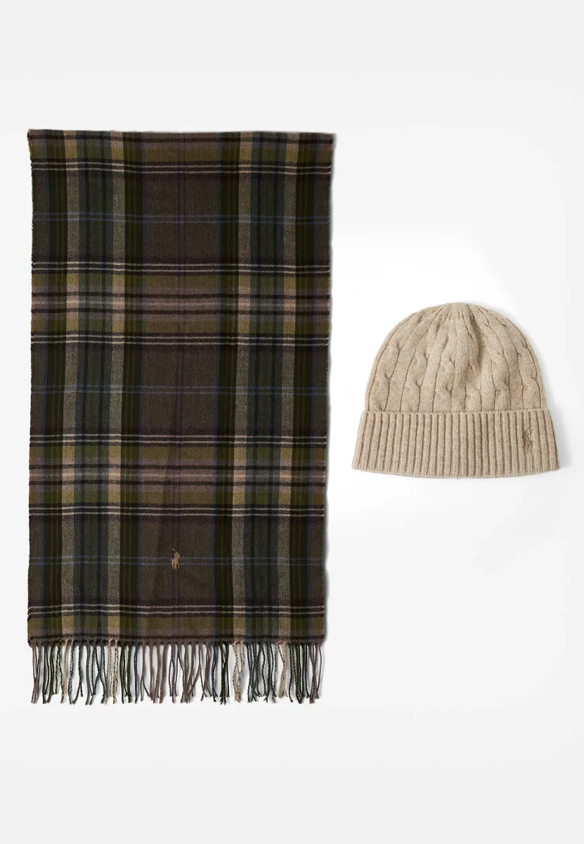 GIFT BOX SET - Schal - camel