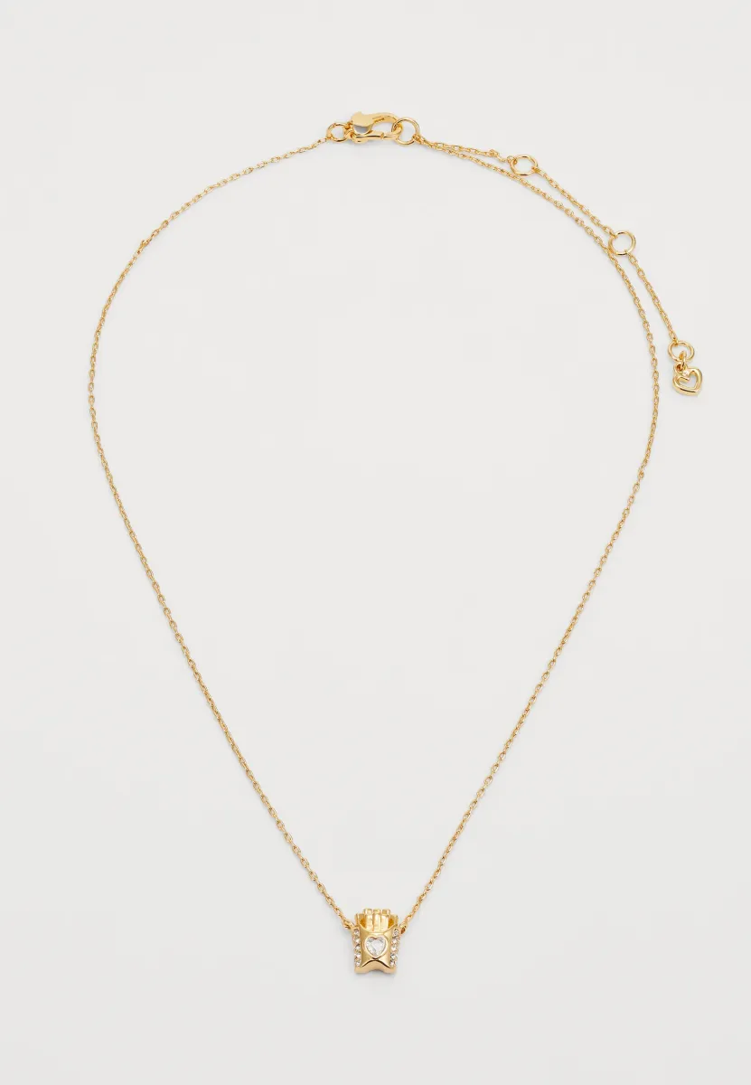 GIFTING HAPPY FRY-DAY PENDANT - Halskette - clear/gold-coloured