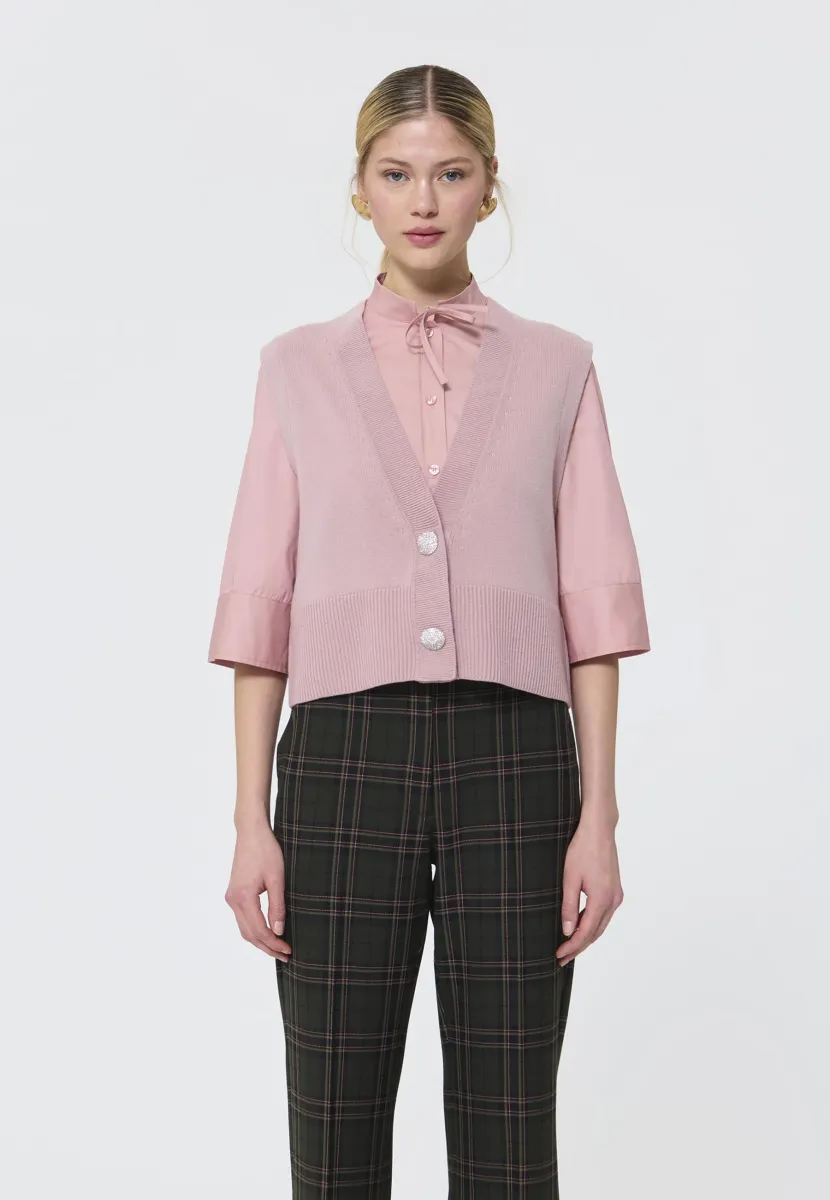 GILLES - Strickjacke - blush