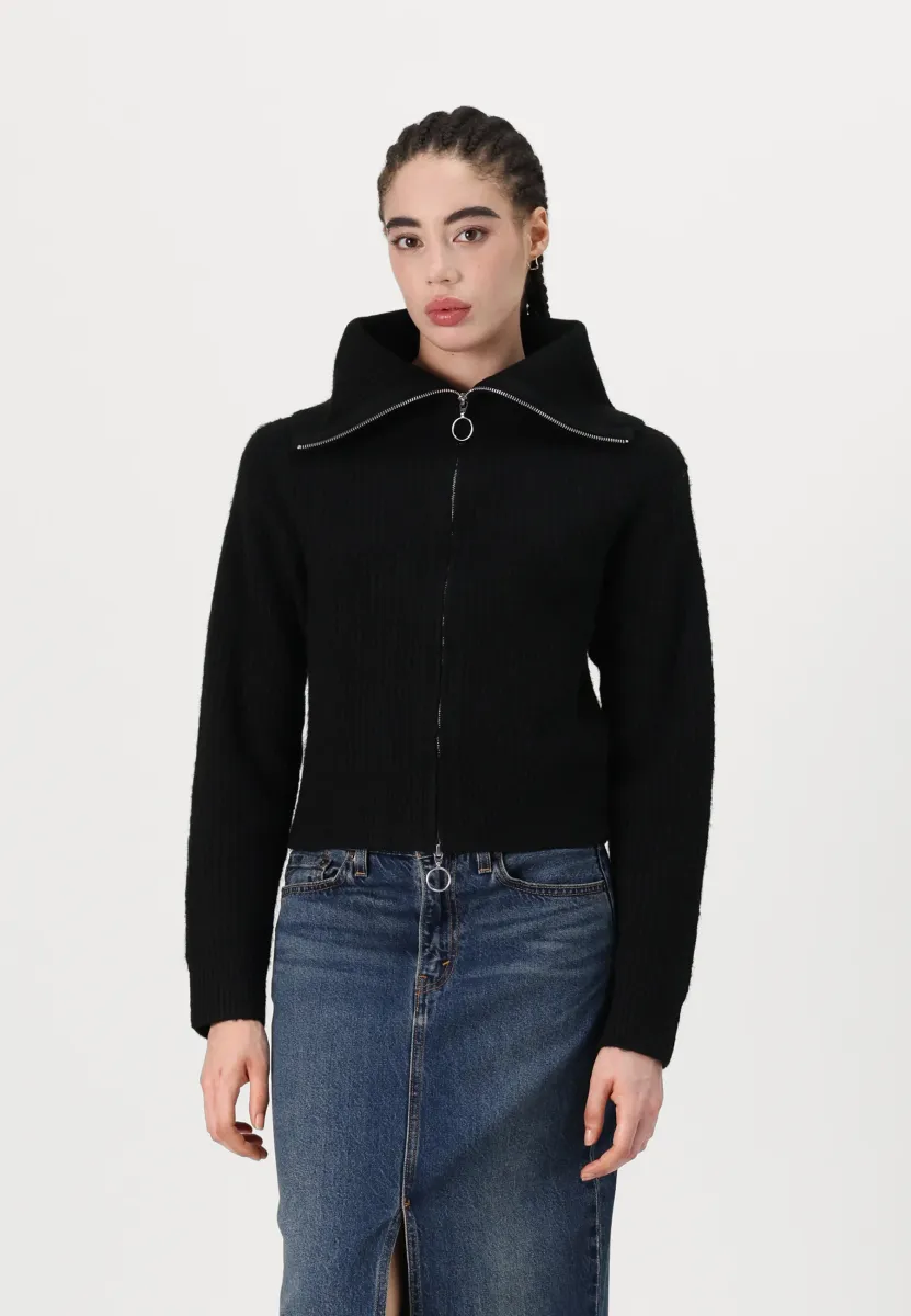 GILLY DIVERSE - Strickjacke - black