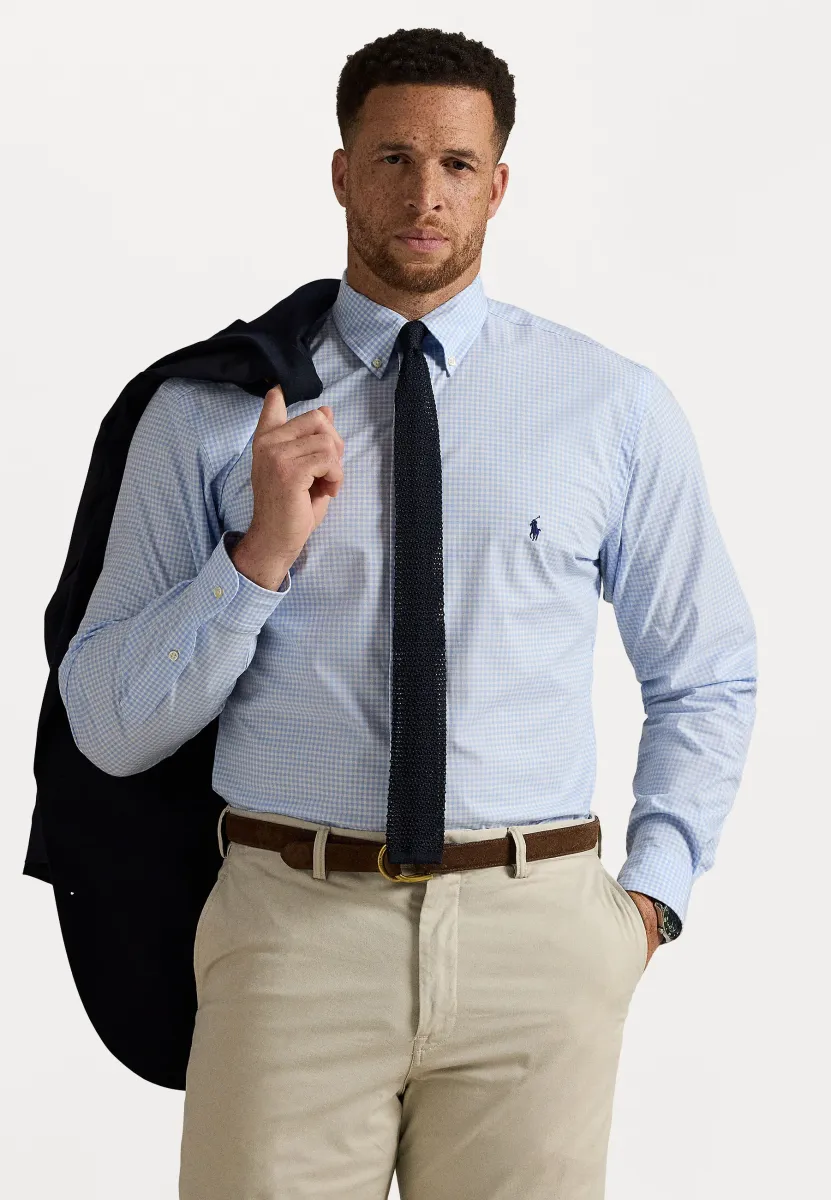 GINGHAM STRETCH POPLIN SHIRT - Hemd - austin blue/white