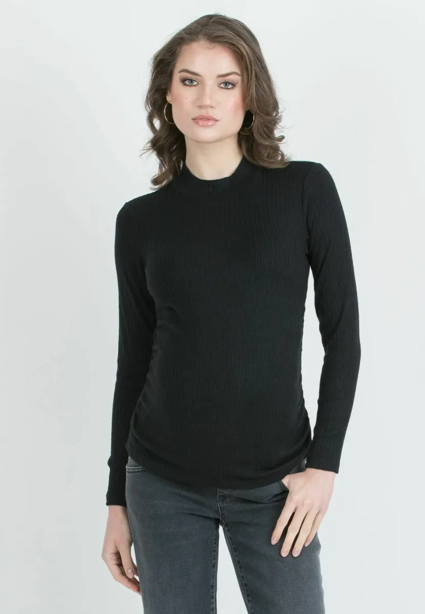 GIORDANA - TURTLENECK - Strickpullover - black