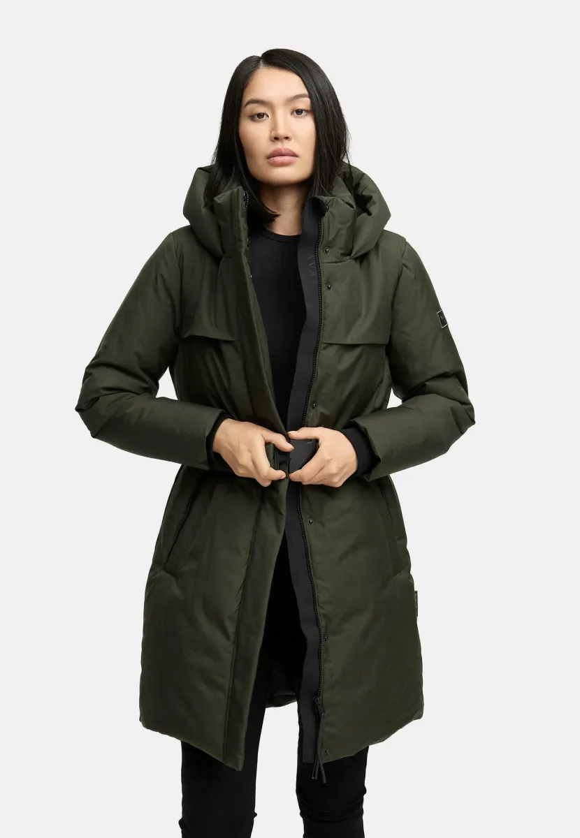 GIPFELSPASS XIV - Wintermantel - dark olive