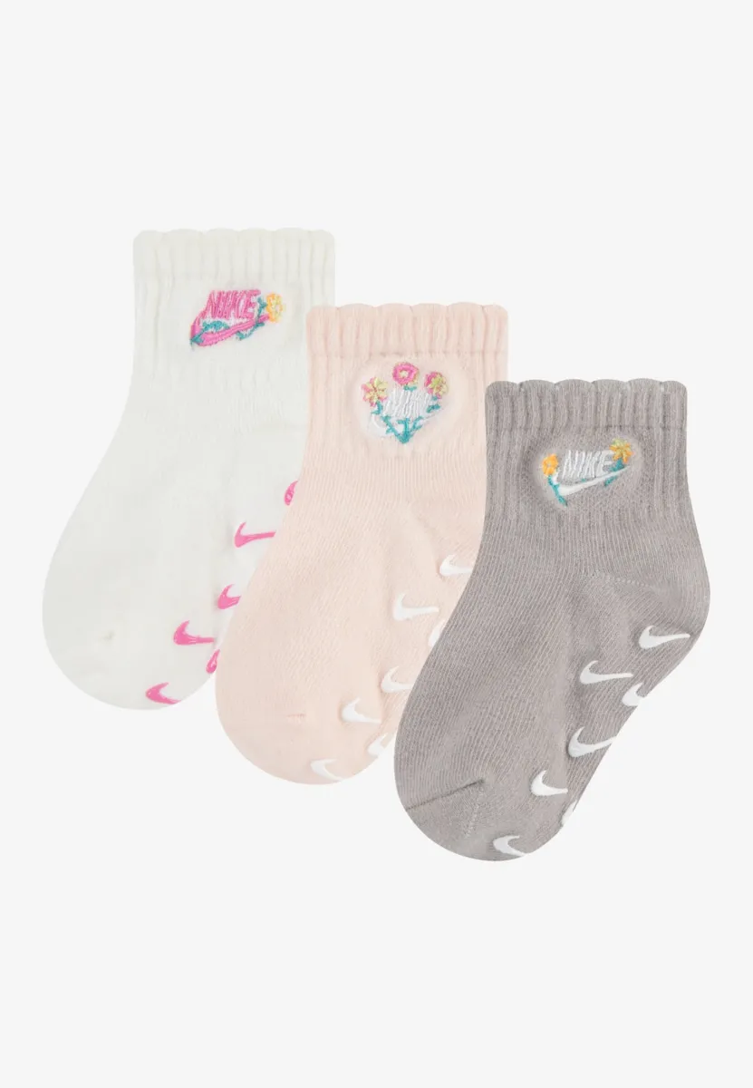 GIRLS FLOWRAL SOCK UNISEX 3 PACK  - Socken - sail