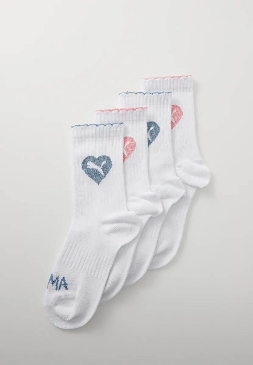 GIRLS SCALLOP EDGE SOCK ECOM 4 PACK - Socken - white/pink/blue