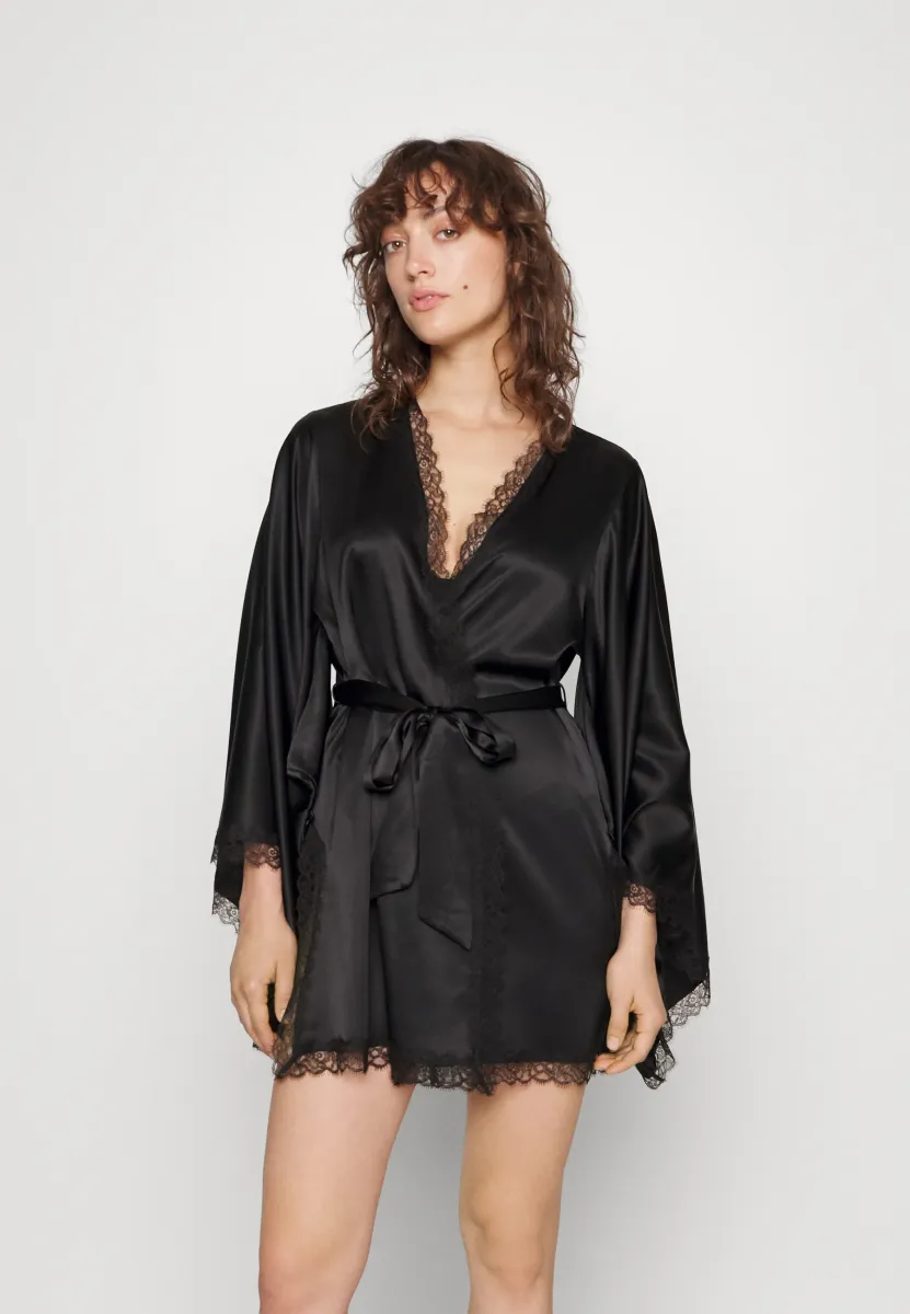 GISELE SHORT KIMONO  - Bademantel - black
