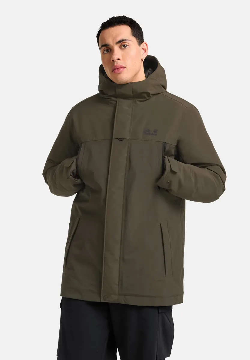 GLACIER SHIELD - Regenjacke / wasserabweisende Jacke - obsidian moss