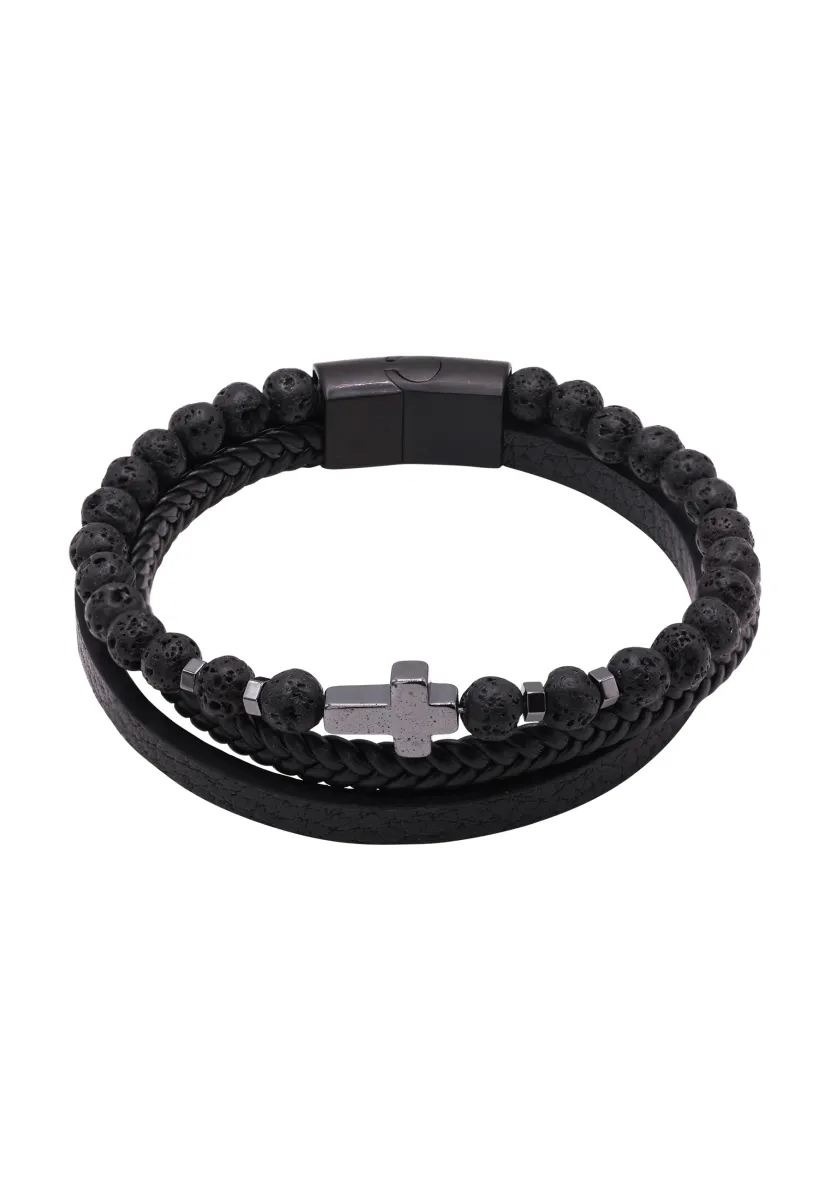 GLENN - Armband - schwarz