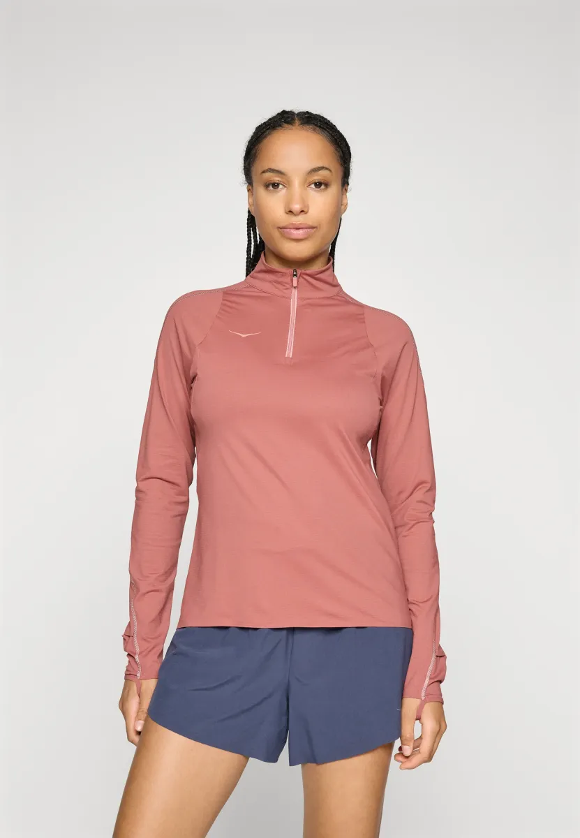 GLIDETECH QUARTER ZIP - Langarmshirt - rouge