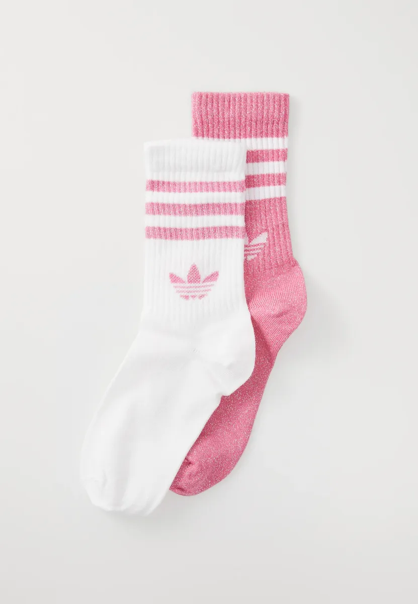 GLITTER 2 PACK - Socken - pink fusion/white