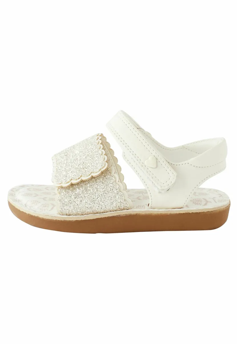 GLITTER - Riemensandalette - white