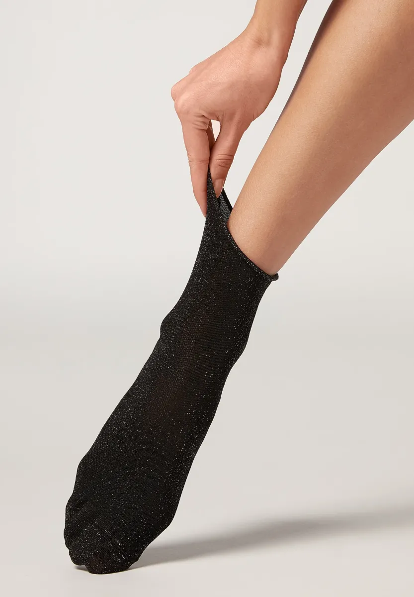 GLITTER - Socken - Black