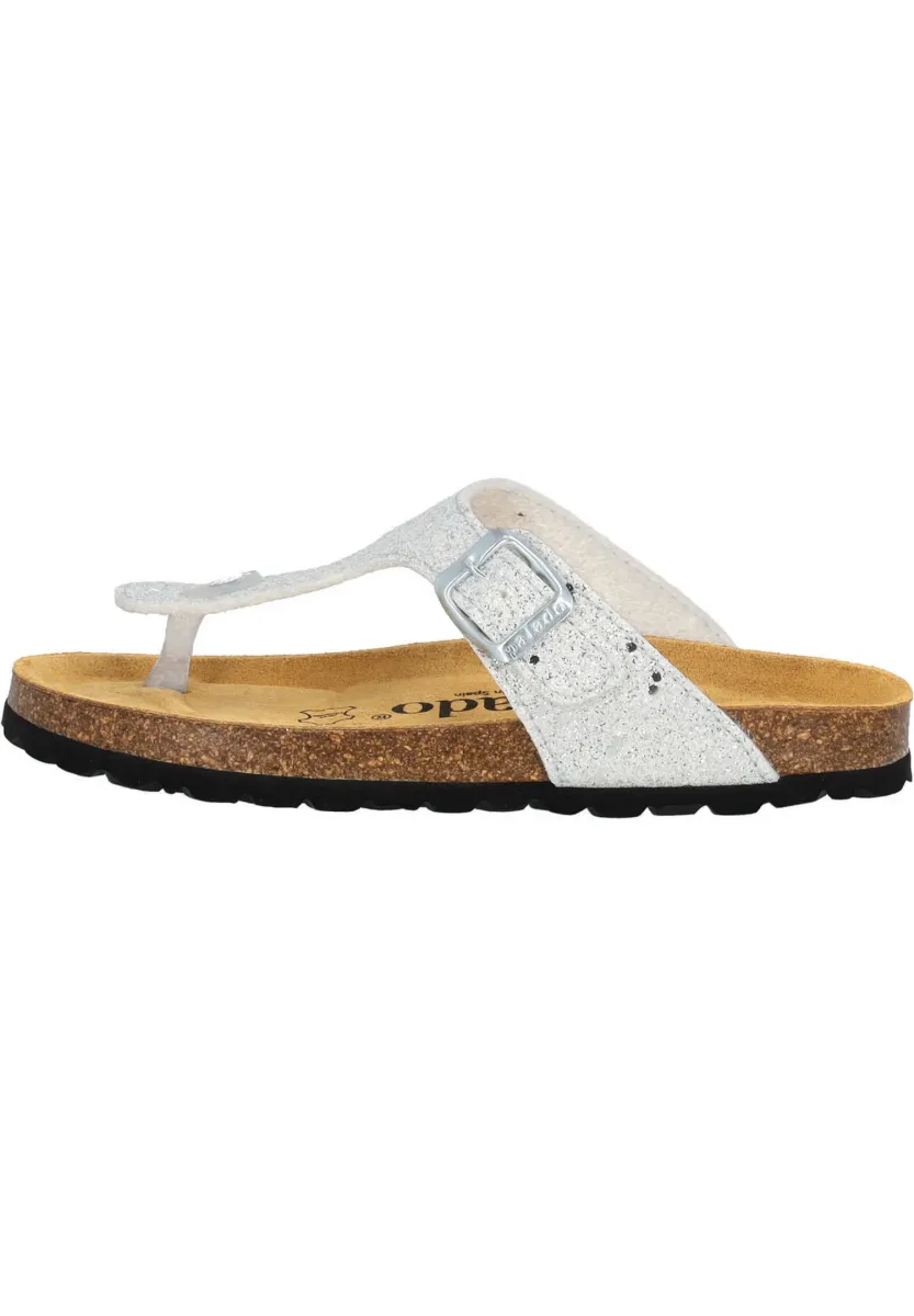 GLITZER - Zehentrenner - weiss glitter