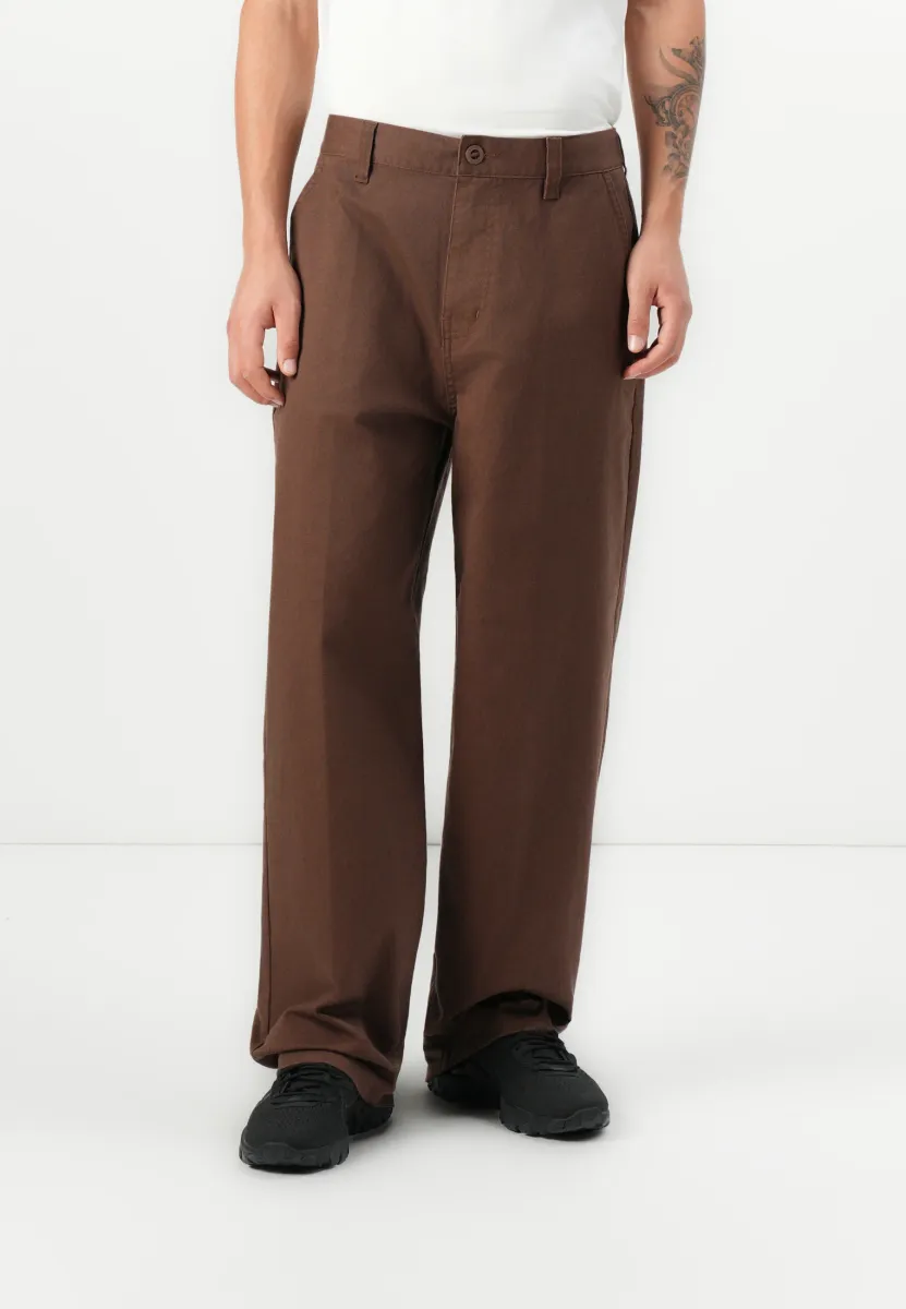 GLOBAL BAGGY PANT - Jeans Relaxed Fit - pinecone brown