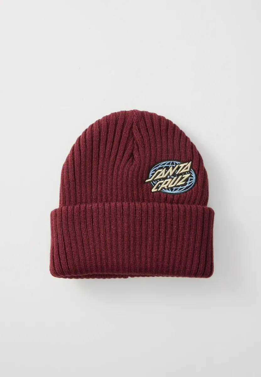 GLOBAL OVAL DOT BEANIE UNISEX - Mütze - dark cherry