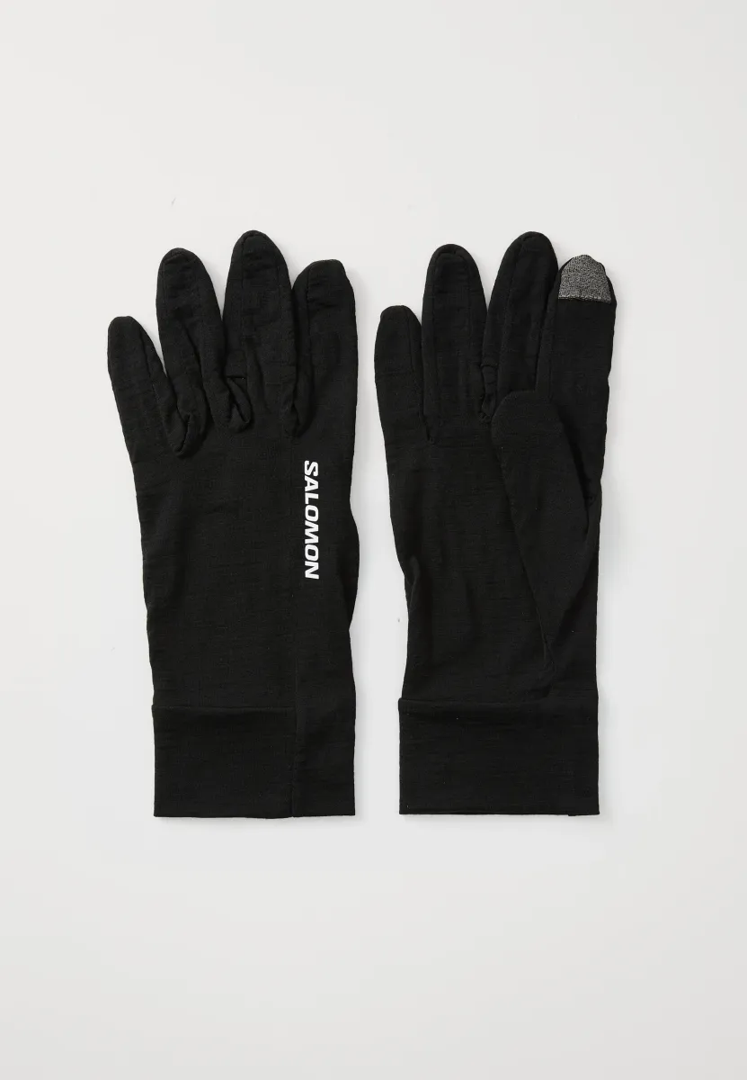 GLOVES UNISEX - Fingerhandschuh - deep black