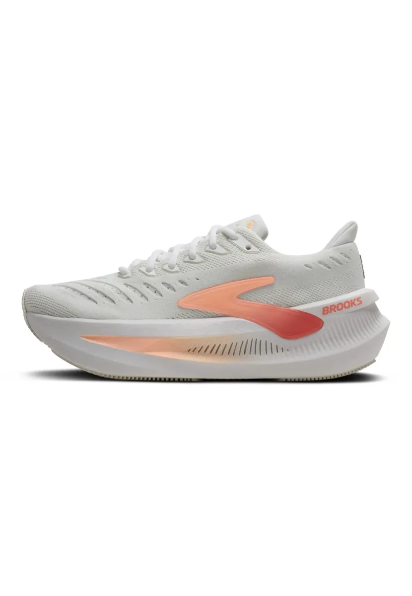 GLYCERIN MAX 2 - Laufschuh Straße - white/coral peach