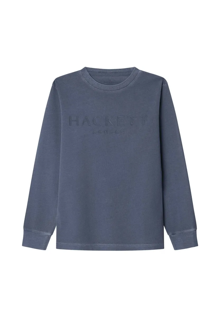 GMD LOGO TEE - Langarmshirt - chambray blue