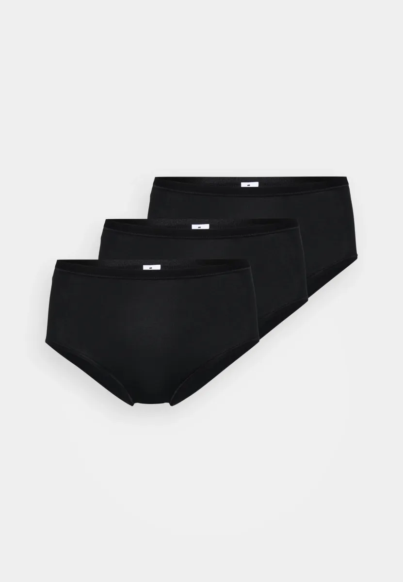 GO DAILY HIGHWAIST 3 PACK - Slip - black