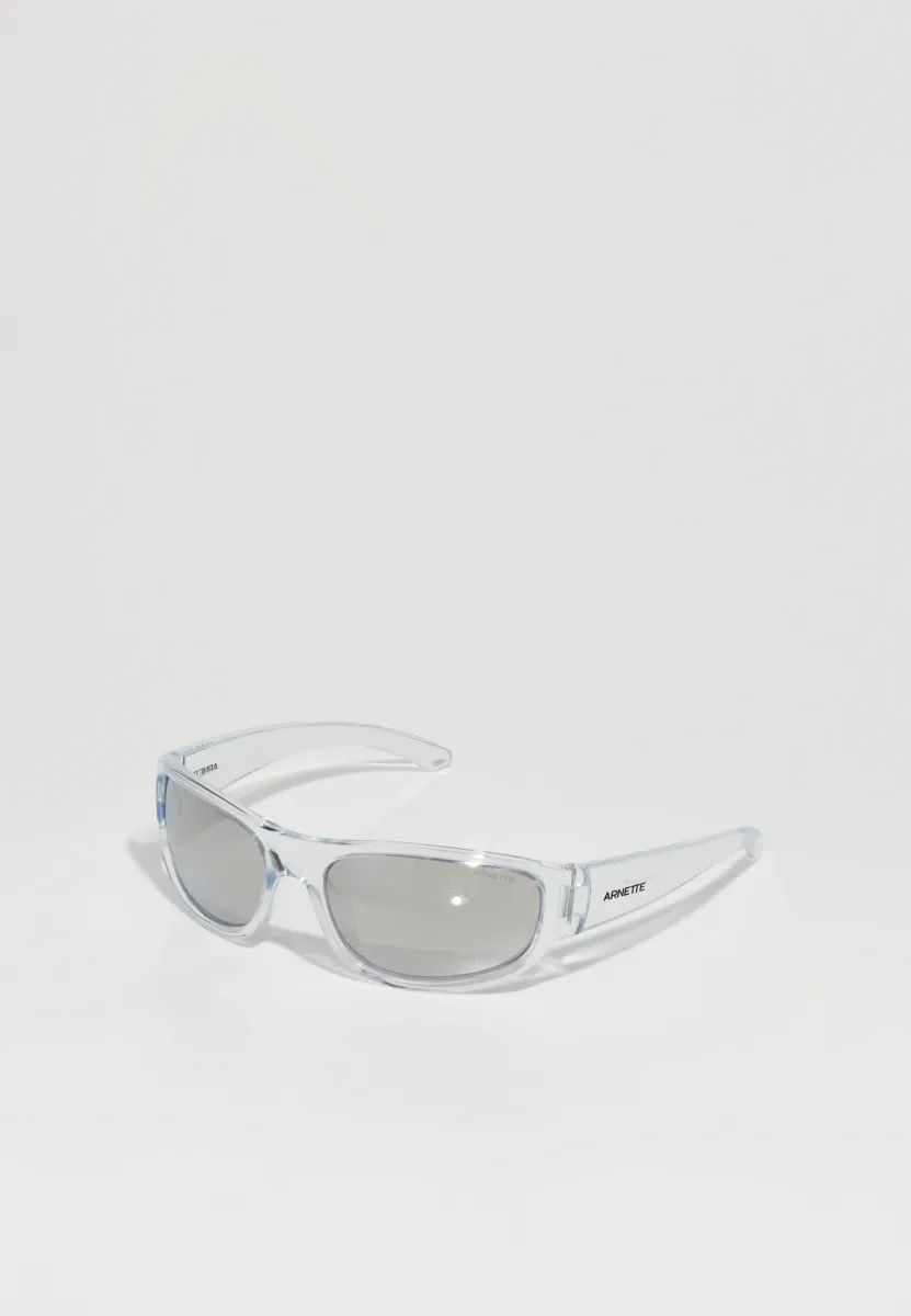 GONDO UNISEX - Sonnenbrille - crystal / light grey mirror silver