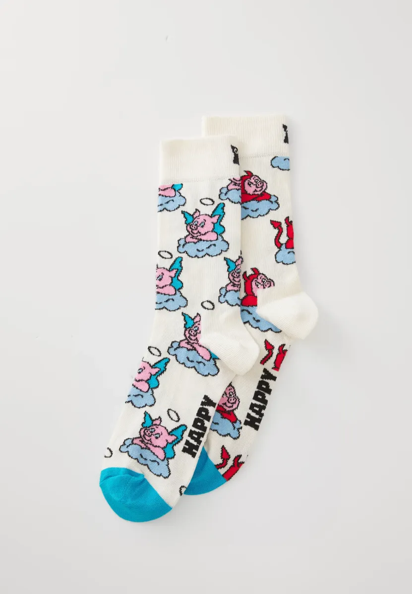 GOOD BAD PIG UNISEX 2 PACK - Socken - white