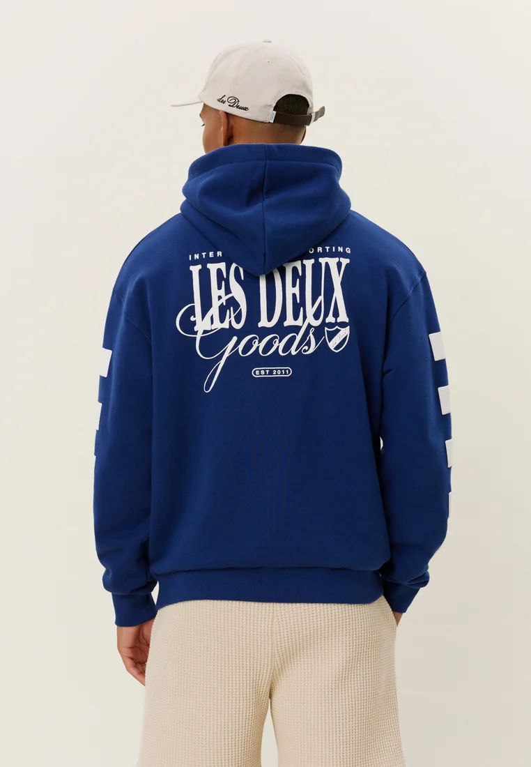 GOODS - Kapuzenpullover - blue/white