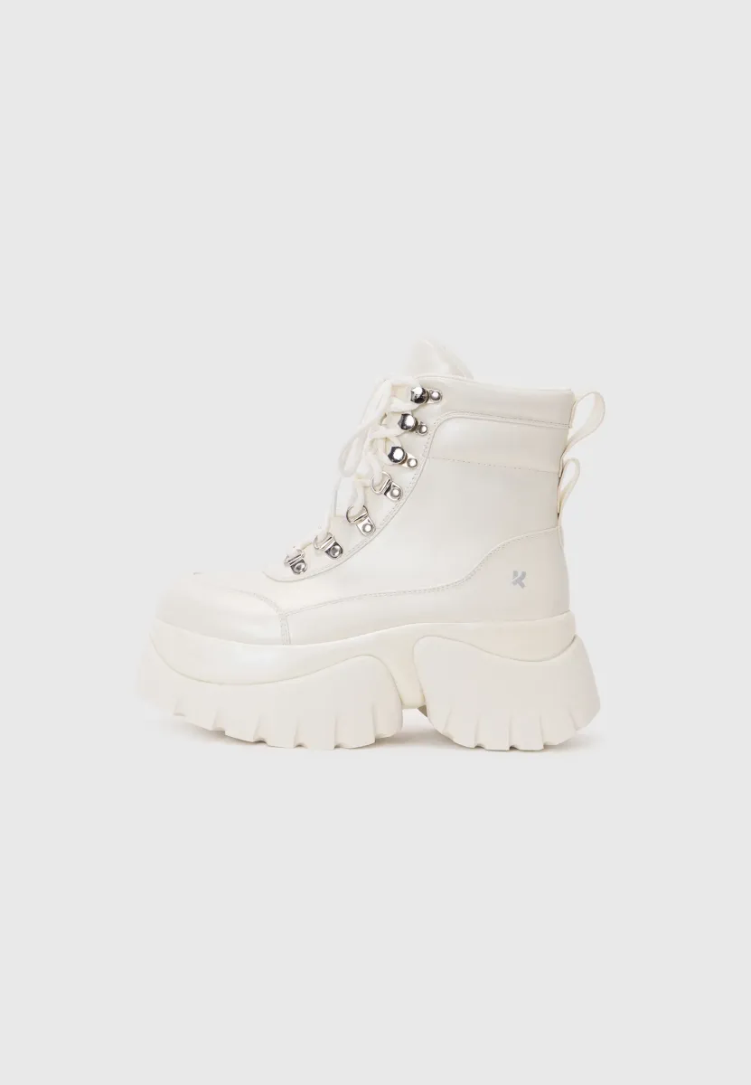 GOOEY - Plateaustiefelette - white