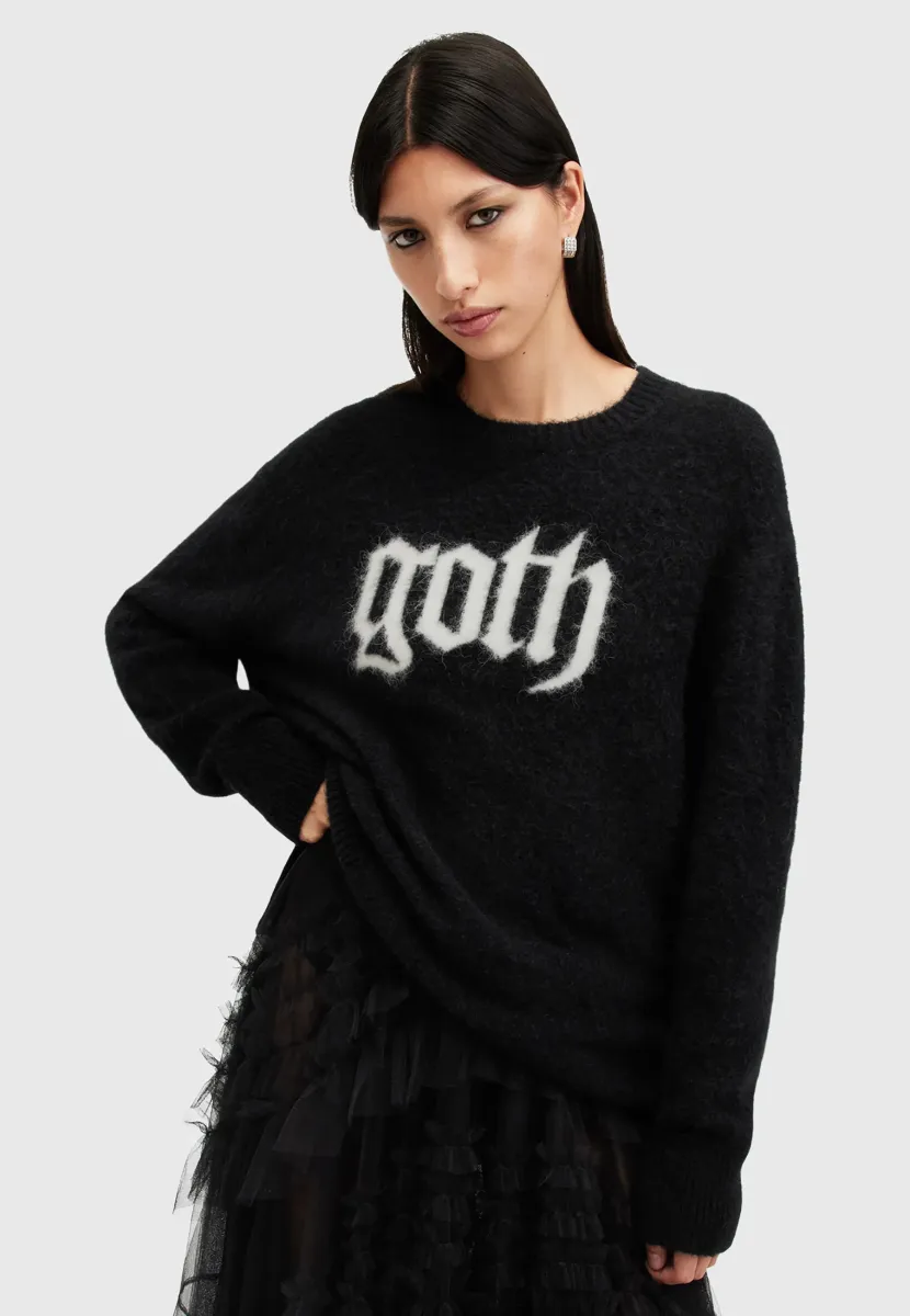 GOTH  - Strickpullover - black