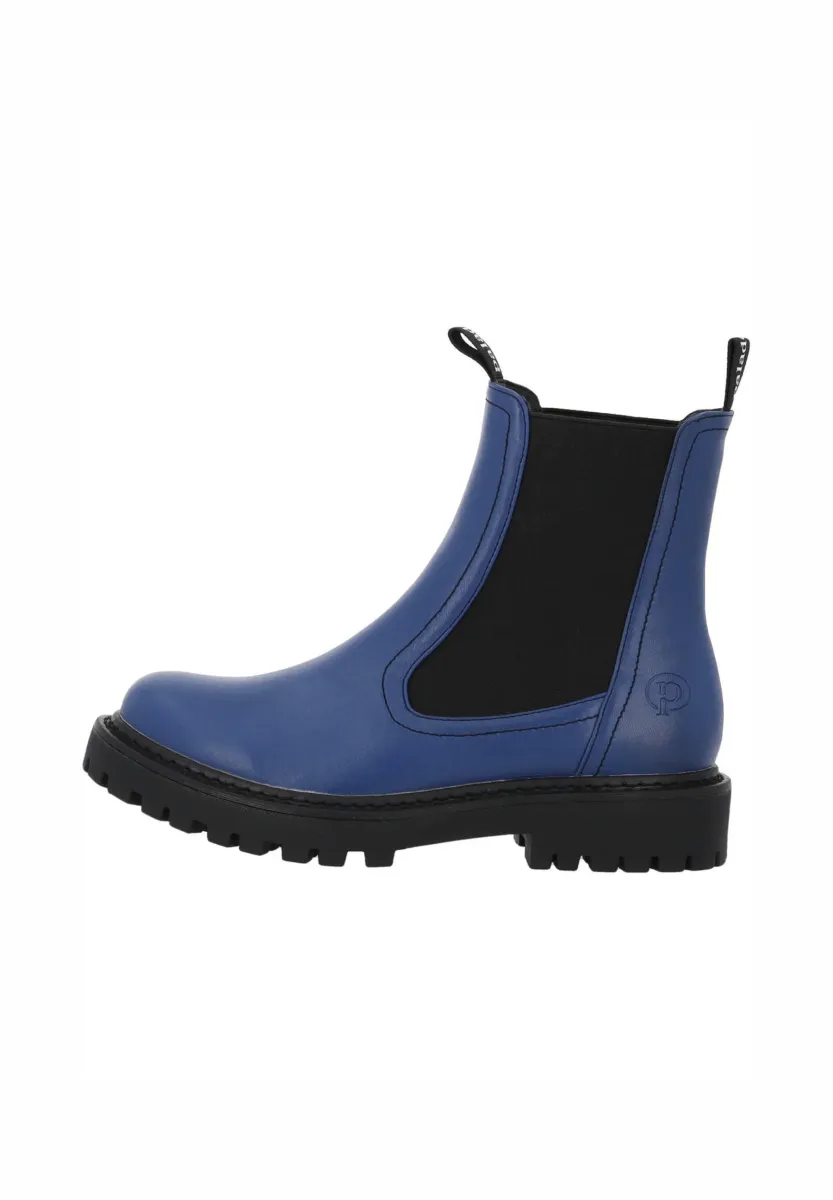 GOZO - Plateaustiefelette - blau/schwarz